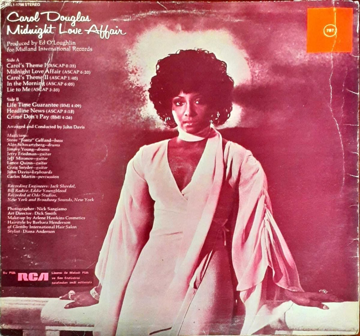 Carol Douglas – Midnight Love Affair LP Plak - Görsel 2