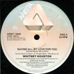Whitney Houston – Saving All My Love For You 12'' Maxi Single Plak - Görsel 3