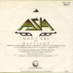 Asia – Don't Cry 45lik Plak - Görsel 3