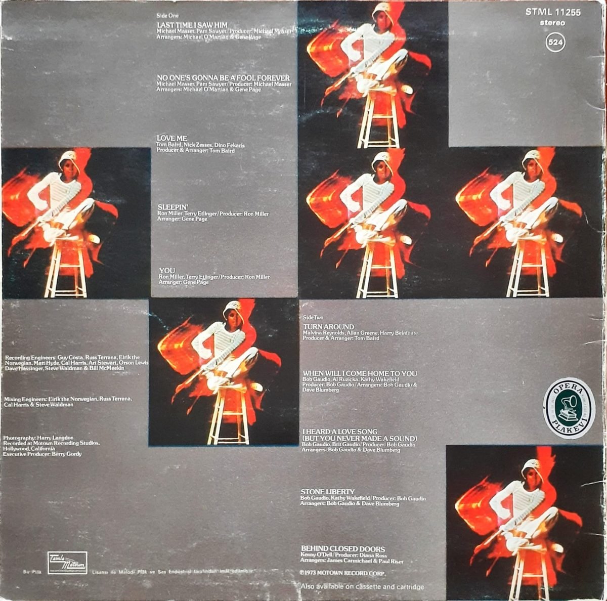 Diana Ross – Last Time I Saw Him LP Plak - Görsel 2