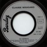 Claude Nougaro – Tu Verras 45lik Plak - Görsel 3