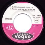 Antoine – Un Éléphant Me Regarde 45lik Plak - Görsel 3