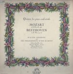 Mozart , Beethoven / Walter Gieseking, Philharmonia Wind Quartet – Quintet In E Flat Major K. 452 / Quintet In E Flat Major Op. 16 LP Plak