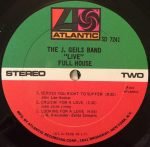 The J. Geils Band – "Live" Full House LP Plak - Görsel 3
