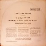 Franz Schubert - Sviatoslav Richter – Impromptu. Sonata No. 19 LP Plak - Görsel 2