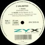 2 Unlimited – Faces 12'' Maxi Single Plak (Early House) - Görsel 2