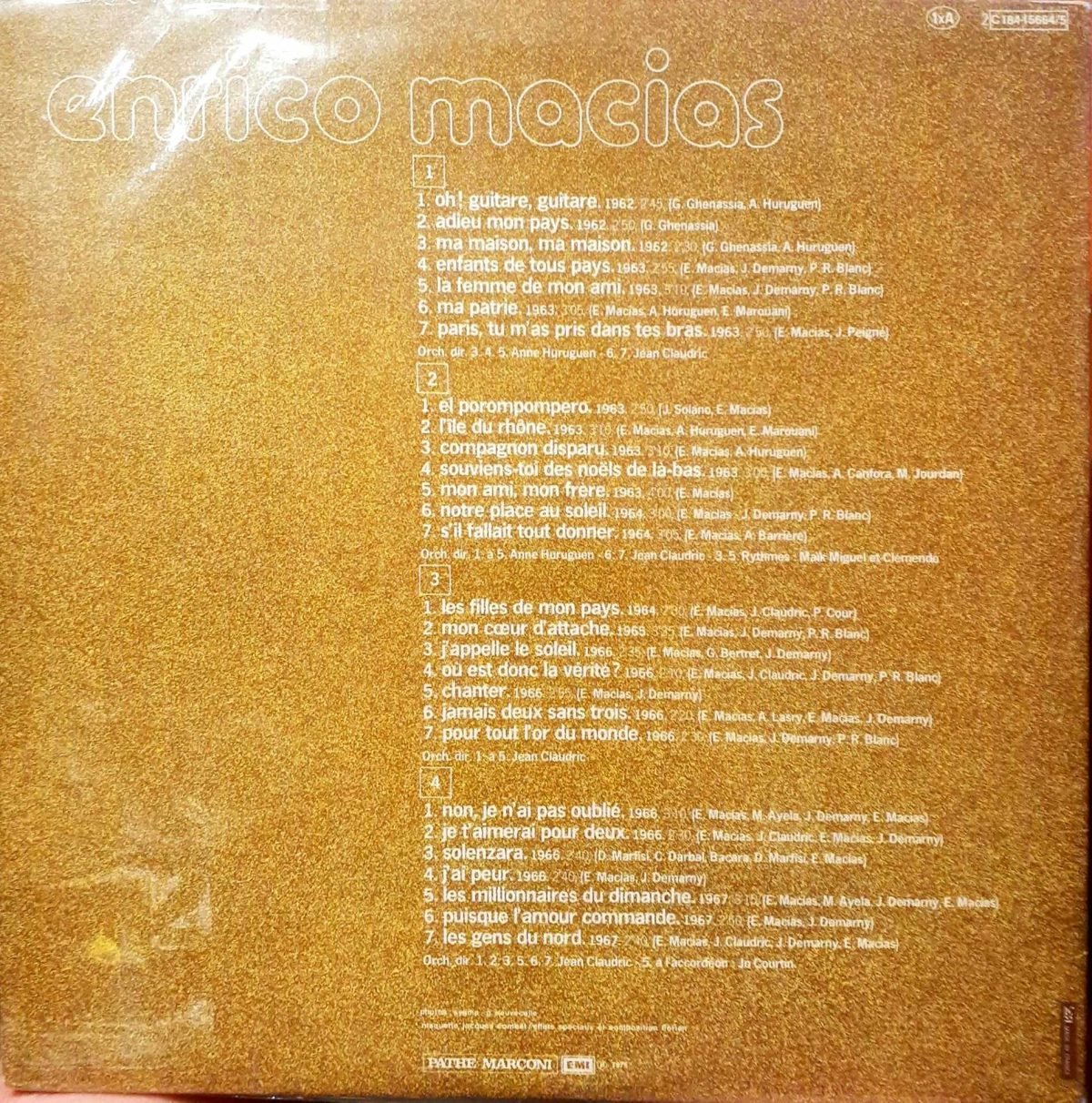 Enrico Macias – Enrico Macias 2LP Plak - Görsel 2