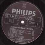 Jacques Brel – Enregistrement Public A L'Olympia 1961 LP Plak - Görsel 3