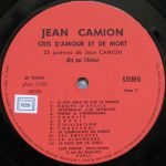 Jean Camion – Cris D'amour Et De Mort - Poèmes Dits Par L'auteur LP Plak - Görsel 2