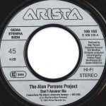 The Alan Parsons Project – Don't Answer Me 45'lik Plak - Görsel 3