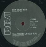 Bow Wow Wow – See Jungle! (Jungle Boy) (Re-Mixed Version) 12'' Maxi Single Plak - Görsel 4