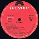 Melina Mercouri – Zorba LP Plak - Görsel 2