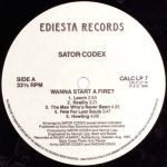 Sator Codex ‎– Wanna Start A Fire? LP Plak - Görsel 3