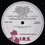 John Cale – Sabotage / Live LP Plak - Görsel 3