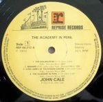 John Cale – The Academy In Peril LP Plak - Görsel 3