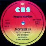 Hugues Hamilton – Tatoue-Moi 12" Maxi Single Plak - Görsel 3