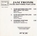 Jam Tronik – I'd Do Anything For Love CD Single (House) - Görsel 2