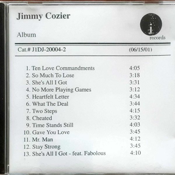 Jimmy Cozier – Jimmy Cozier CD