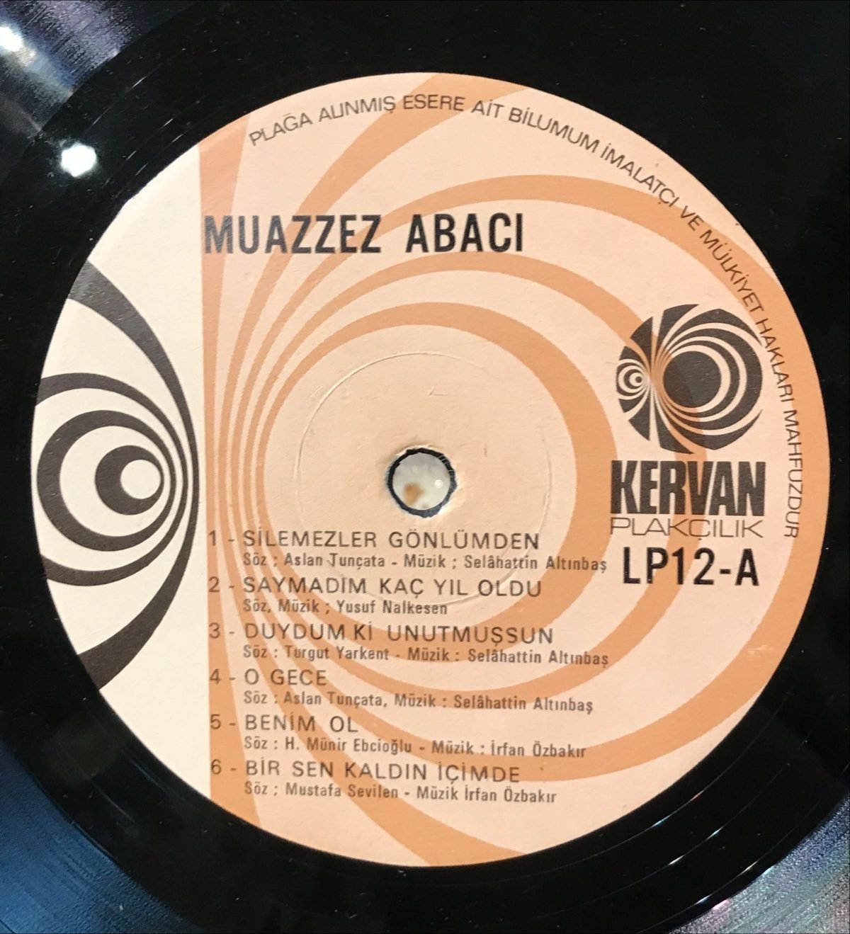 Muazzez Abacı / Mustafa Sağyaşar LP Plak - Görsel 2