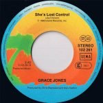 Grace Jones – Private Life / She's Lost Control 45lik Plak - Görsel 4