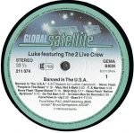 Luke featuring The 2 Live Crew – Banned In The U.S.A. - The Luke LP Plak - Görsel 3