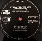 Bronski Beat – Hit That Perfect Beat 12'' Maxi Single Plak - Görsel 4