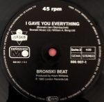Bronski Beat – Hit That Perfect Beat 12'' Maxi Single Plak - Görsel 3