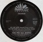 Musicmaster Age Pee Feat. Shipra – No Hip Hop 12'' Maxi Single Plak (Early House) - Görsel 3