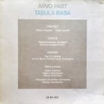Arvo Pärt – Tabula Rasa LP Plak