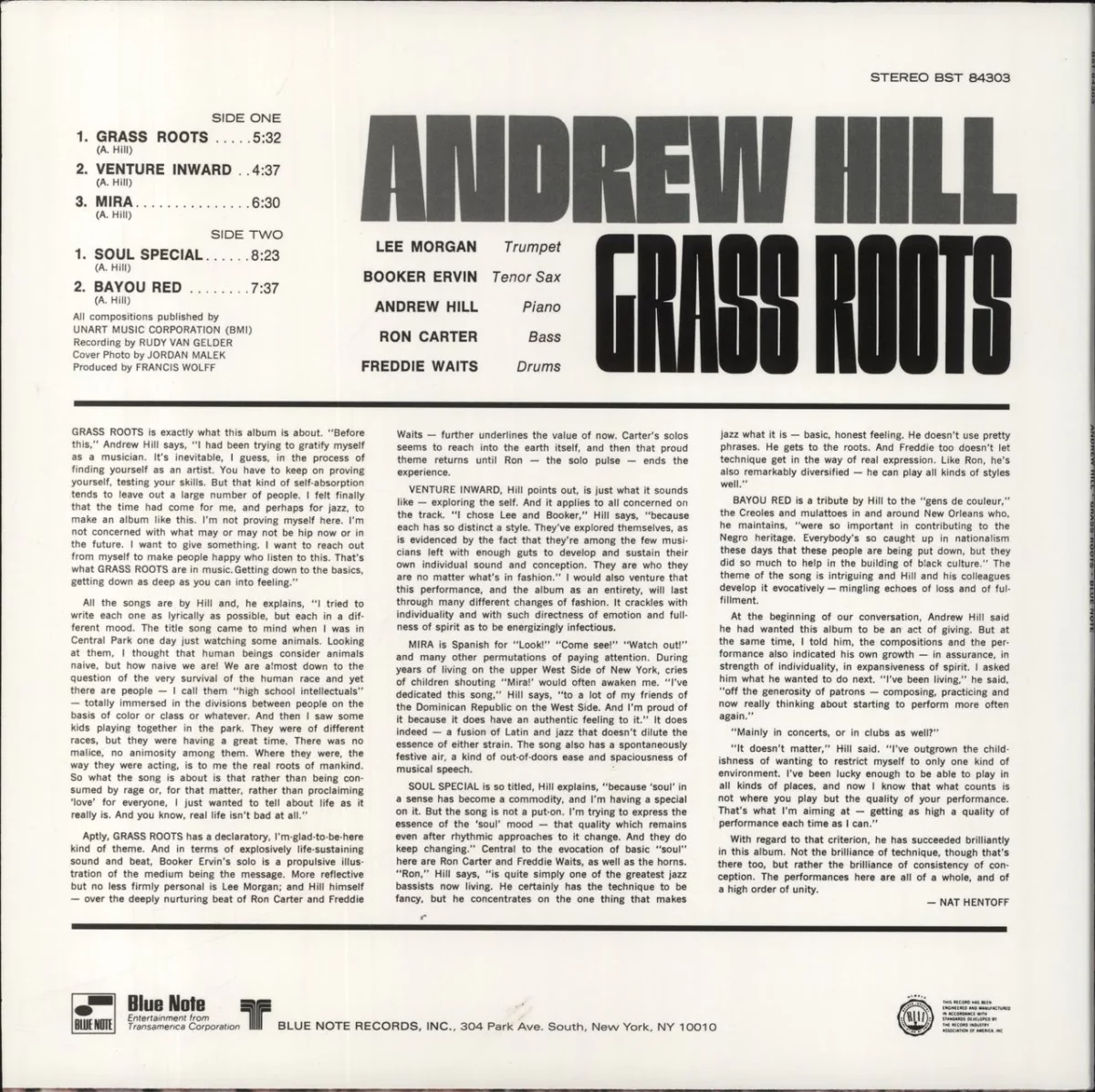 Andrew Hill – Grass Roots LP Plak - Görsel 2