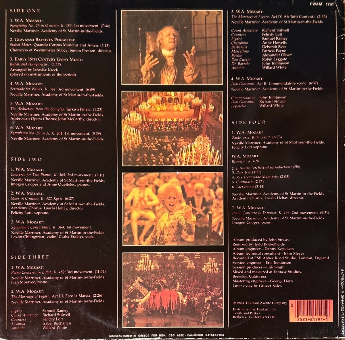 Wolfgang Amadeus Mozart – Amadeus (Original Soundtrack Recording) 2LP Plak - Görsel 3