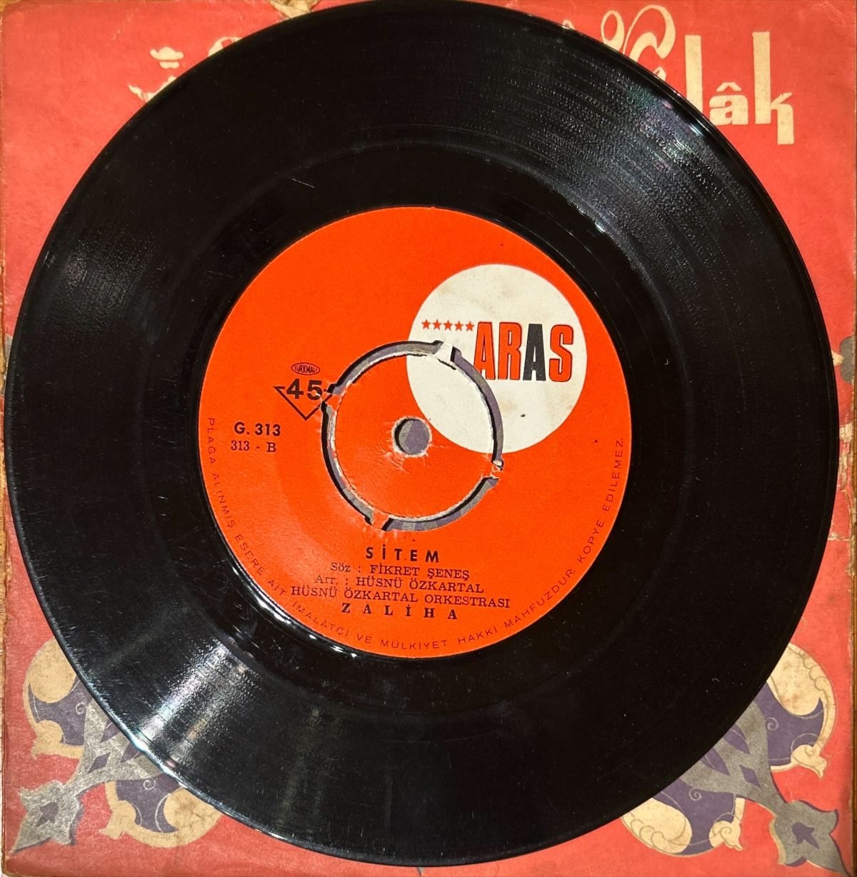 Zaliha ‎– Gül Dikensiz Olur Mu 45lik Plak - Görsel 2