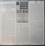 Johann Sebastian Bach / Walter Gerwig – Lute Music LP Plak - Görsel 2