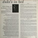 Johnny Hodges And The Ellington All-Stars Without Duke – Duke's In Bed LP Plak - Görsel 2