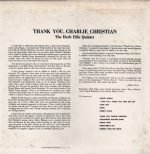 The Herb Ellis Quintet – Thank You, Charlie Christian LP Plak - Görsel 2