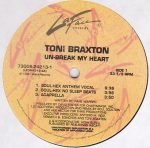Toni Braxton – Un-Break My Heart 12" Maxi Single Plak (Early House) - Görsel 2