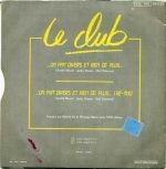 Le Club – Un Fait Divers Et Rien De Plus 45lik Plak (French Synth Wave) - Görsel 2