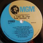 Hank Williams, Jr., Shelley Fabares, Ed Begley – A Time To Sing (From The Motion Picture Sound Track) LP Plak - Görsel 4