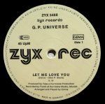 G.P. Universe – Let Me Love You / Oh Senorita 12" Maxi Single Plak - Görsel 3