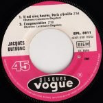 Jacques Dutronc – Il Est Cinq Heures, Paris S'éveille 45lik Plak - Görsel 3