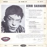 Henri Salvador – Zorro Est Arrivé 45lik Plak - Görsel 2
