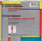 Dionne Warwick & Jeffrey Osborne – Love Power 45lik Plak - Görsel 2