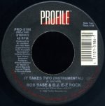 Rob Base & D.J. E-Z Rock ‎– It Takes Two 45lik Plak - Görsel 2