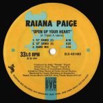 Raiana Paige – Open Up Your Heart 12" Maxi Single Plak (Freestyle) - Görsel 3