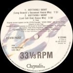 Kevin Paige – Anything I Want 12" Maxi Single Plak - Görsel 2