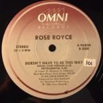 Rose Royce – Doesn't Have To Be This Way 12" Maxi Single Plak (80s Disco) - Görsel 2
