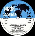 G.J. Lunghi – Acapulco Nights 12'' Maxi Single Plak - Görsel 3