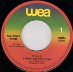 Ph.D. – I Won't Let You Down 45lik Plak - Görsel 2