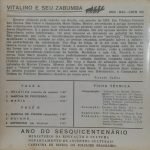 Zabumba De Mestre Vicente – Vitalino E Seu Zabumba 45lik Plak - Görsel 2