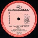 Barbara Joyce – Do It Till You're Satisfied (Part 1 & Part 2) 12'' Maxi Single Plak - Görsel 2
